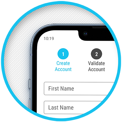 Creating account with Dropp app - Enter general info